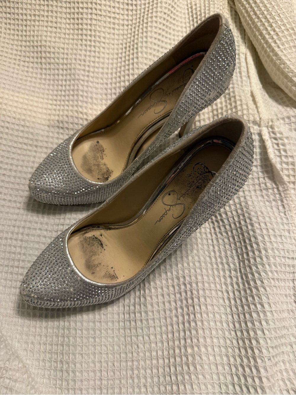 Jessica Simpson Rhinestone Heels